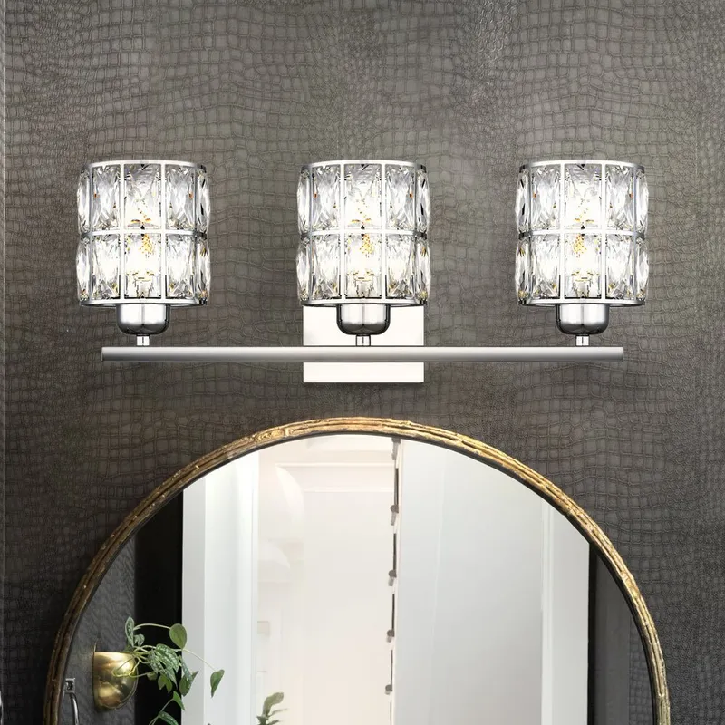 UQL4760 Cosmopolitan Indoor Bath Light, 8.00''H x 21.25''W x 6.25''D, Polished Chrome Finish, Casselton Collection — Urban Ambiance LED Linear Lights 100.0W 3000K