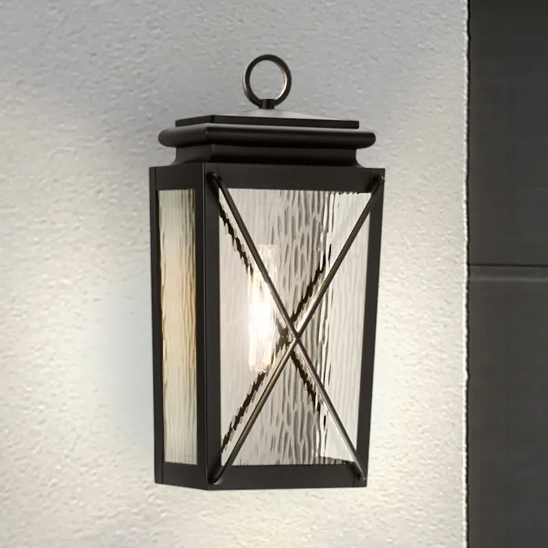 UHP1551 Tudor Outdoor Wall Sconce, 21-1/2''H x 6-3/4"W x 10''D, Textured Black Finish, Buffalo Collection — Urban Ambiance LED Wall Lights 60.0W 3000K