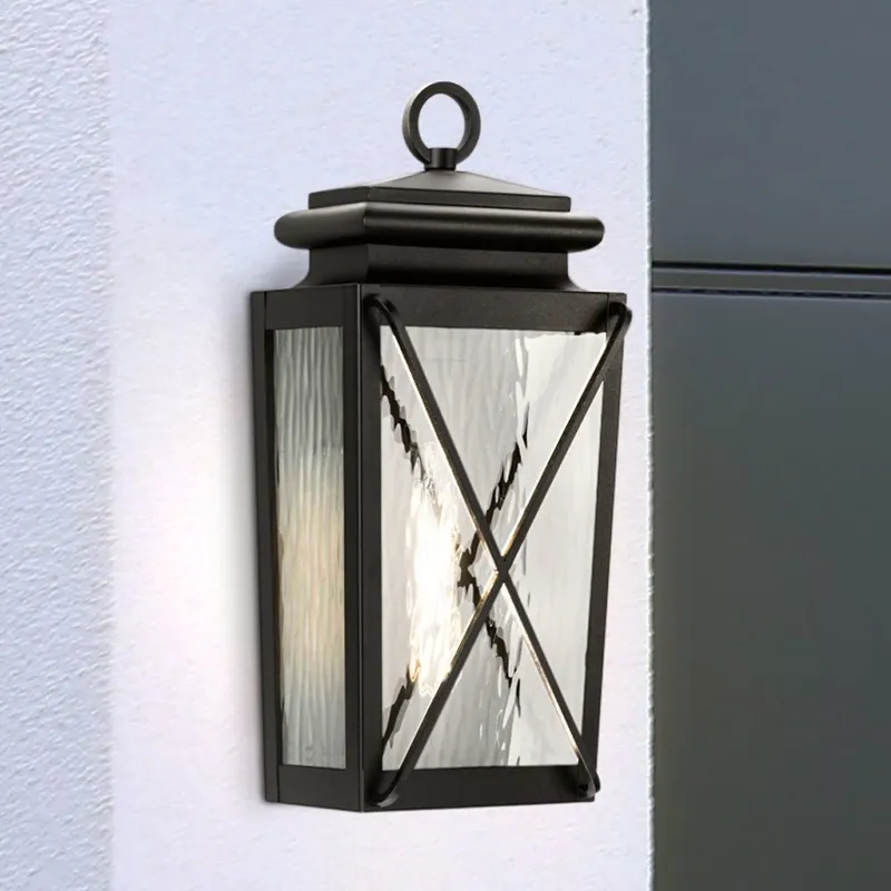 UHP1550 Tudor Outdoor Wall Sconce, 17-15/16''H x 5-3/4"W x 8''D, Textured Black Finish, Buffalo Collection — Urban Ambiance LED Wall Lights 60.0W 3000K