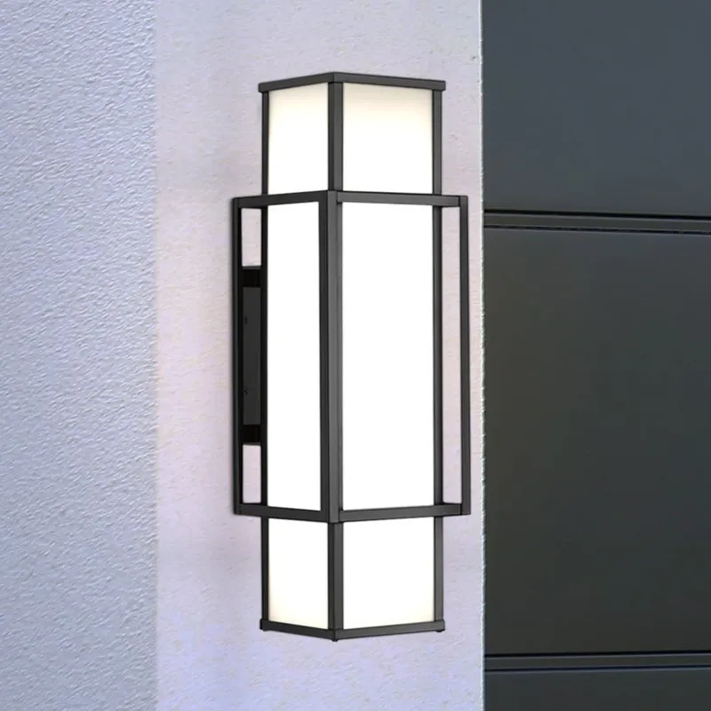 UHP1542 Contemporary Outdoor Wall Sconce, 24''H x 8-5/8"W x 7''D, Matte Black Finish, Cavalier Collection — Urban Ambiance LED Wall Lights 60.0W 3000K