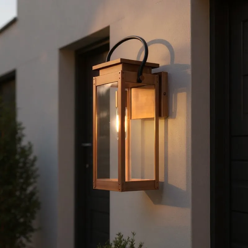 UHP1535 Modern Farmhouse Outdoor Wall Sconce, 23-5/8''H x 8"W x 9-3/4''D, Antique Copper Finish, Darwin Collection — Urban Ambiance LED Wall Lights 100.0W 3000K
