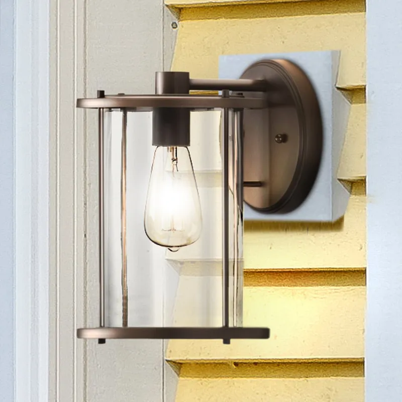 UHP1527 Farmhouse Outdoor Wall Sconce, 11-1/2''H x 9-1/4"W x 8''D, Antique Bronze Finish, Bankstown Collection — Urban Ambiance LED Wall Lights 100.0W 3000K