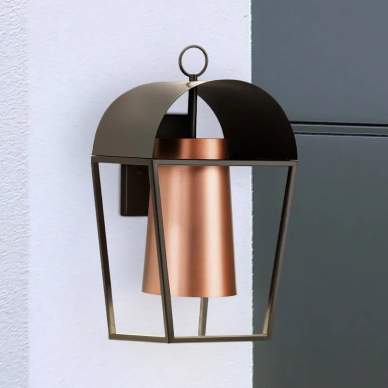 UHP1461 Modern Outdoor Wall Sconce, 18''H x 8-3/8"W x 9-1/2''D, Antique Bronze Finish, Mott Collection — Urban Ambiance LED Wall Lights 100.0W 3000K