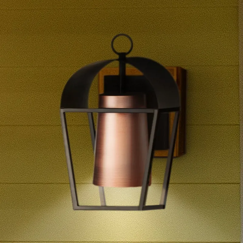 UHP1460 Modern Outdoor Wall Sconce, 12''H x 5-3/4"W x 6-3/4''D, Antique Bronze Finish, Mott Collection — Urban Ambiance LED Wall Lights 100.0W 3000K