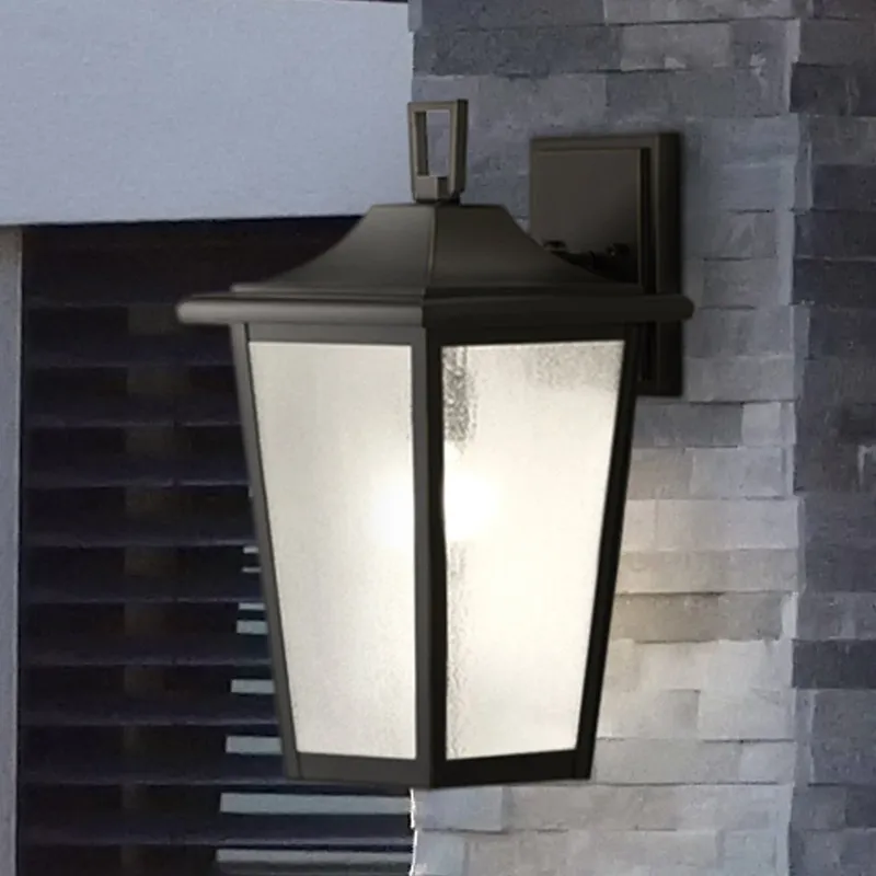 UHP1456 Traditional Outdoor Wall Sconce, 18-7/8''H x 11-3/4"W x 10''D, Antique Bronze Finish, Rolla Collection — Urban Ambiance LED Wall Lights 100.0W 3000K