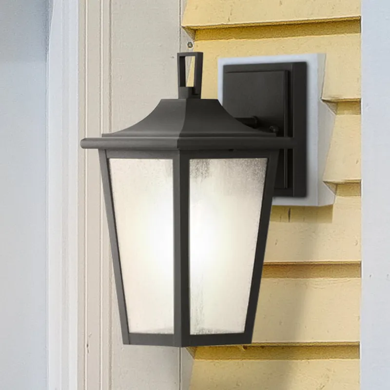 UHP1453 Traditional Outdoor Wall Sconce, 11-1/4''H x 7-1/4"W x 6''D, Textured Black Finish, Rolla Collection — Urban Ambiance LED Wall Lights 100.0W 3000K