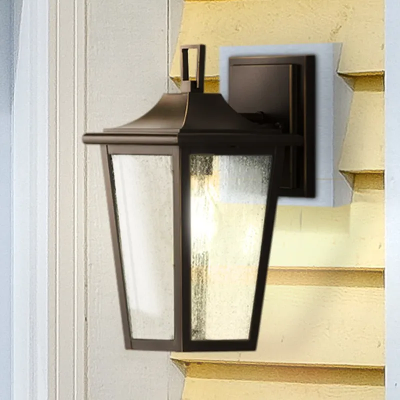 UHP1452 Traditional Outdoor Wall Sconce, 11-1/4''H x 7-1/4"W x 6''D, Antique Bronze Finish, Rolla Collection — Urban Ambiance LED Wall Lights 100.0W 3000K