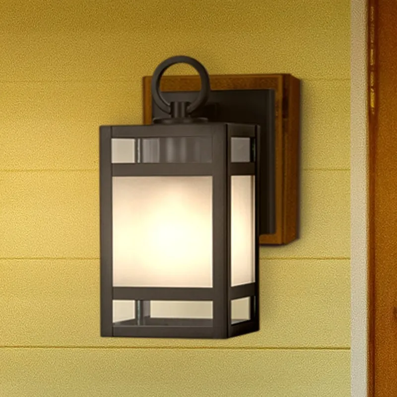 UHP1443 Classic Outdoor Wall Sconce, 10''H x 6"W x 4-5/8''D, Matte Black Finish, Linton Collection — Urban Ambiance LED Wall Lights 60.0W 3000K