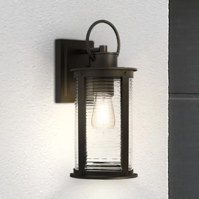 UQL1922 Nautical Outdoor Wall Sconce, 15.5''H x 6.5''W x 7.75''D, Matte Black Finish, Jasper Collection — Urban Ambiance LED Wall Lights 100.0W 3000K