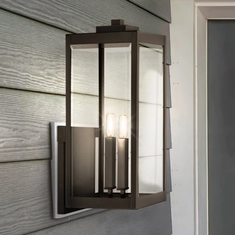 UQL1893 Modern Farmhouse Outdoor Wall Sconce, 22.75''H x 9.00''W x 10.25''D, Estate Bronze Finish, Quincy Collection — Urban Ambiance LED Wall Lights 60.0W 3000K