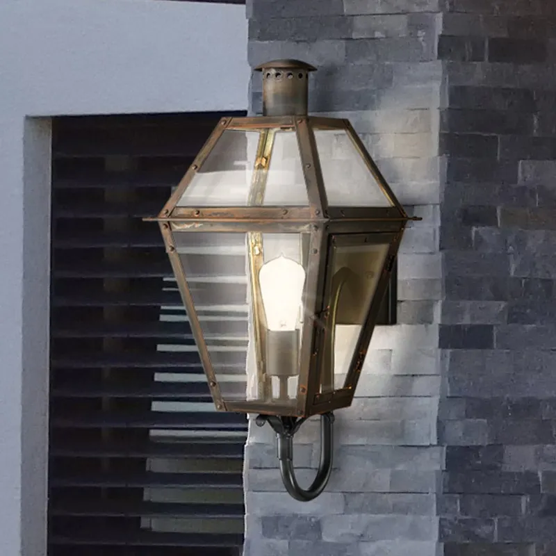 UQL1862 Vintage Outdoor Wall Sconce, 20.50''H x 9.50''W x 11.00''D, Industrial Bronze Finish, Paris Collection — Urban Ambiance LED Wall Lights 100.0W 3000K