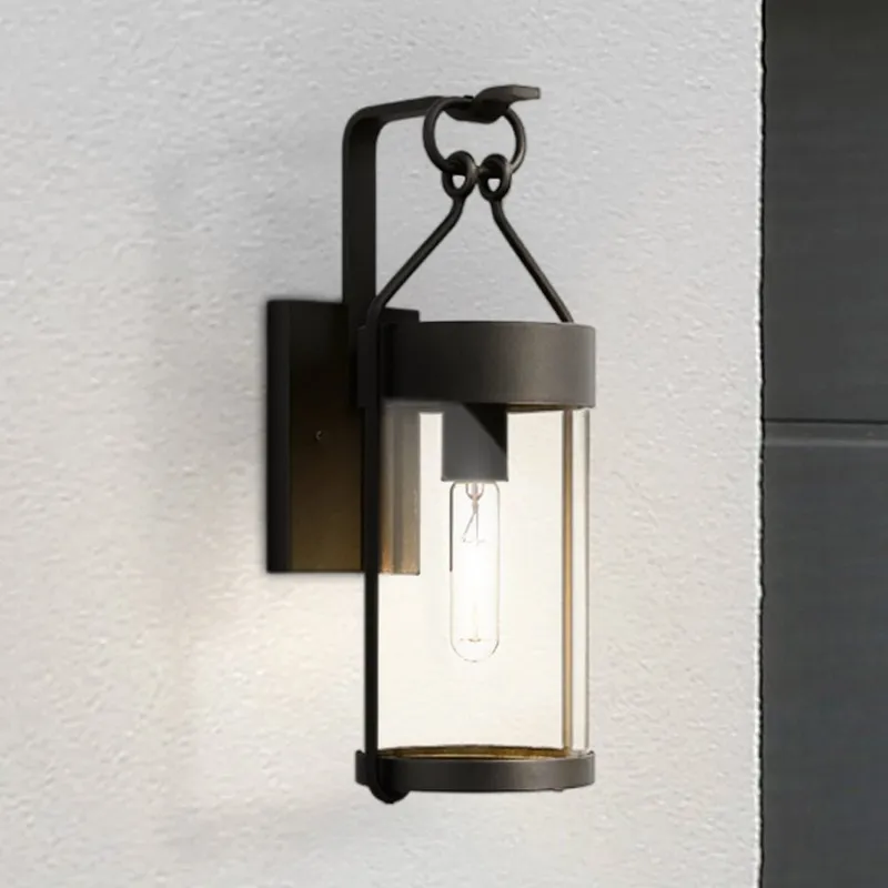 UQL1760 Tudor Outdoor Wall Sconce, 17.50''H x 7.00''W x 8.50''D, Earth Black Finish, Ventnor Collection — Urban Ambiance LED Wall Lights 100.0W 3000K