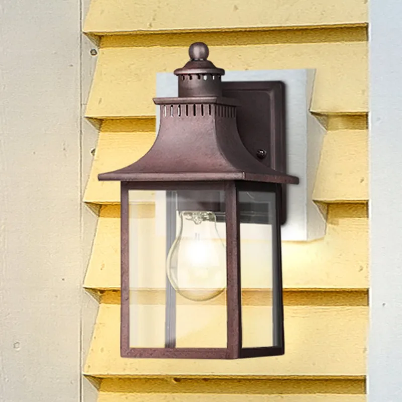UQL1750 Vintage Outdoor Wall Sconce, 11.25''H x 5.50''W x 6.25''D, Copper Bronze Finish, Viersen Collection — Urban Ambiance LED Wall Lights 100.0W 3000K