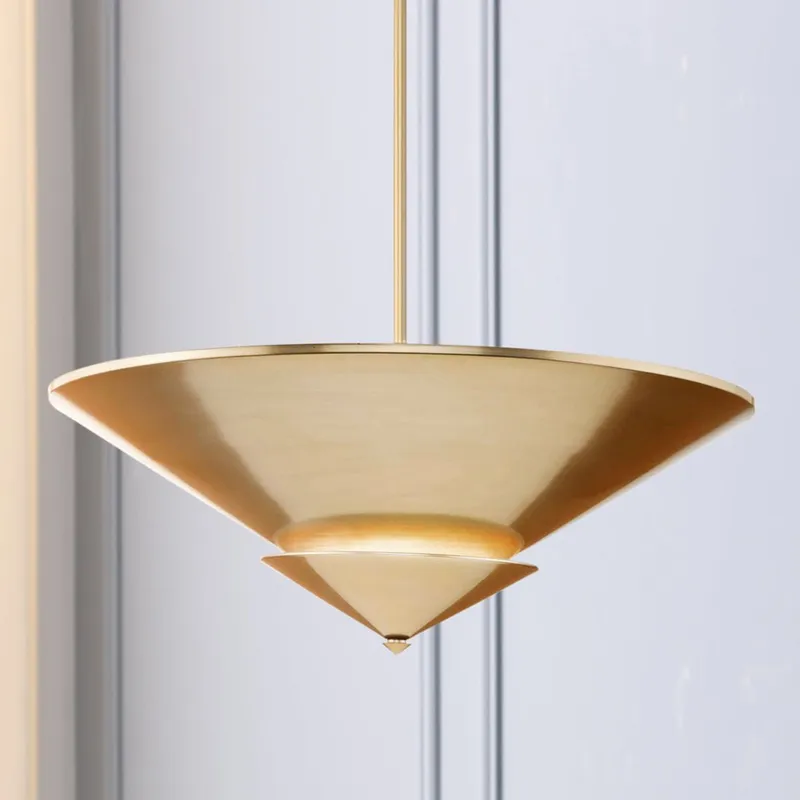 UHP5051 Modern Indoor Ceiling Light, 10-3/4''H x 25"W x 25''D, Soft Gold Finish, Larimore Collection — Urban Ambiance LED Post Top Lights 40.0W 3000K