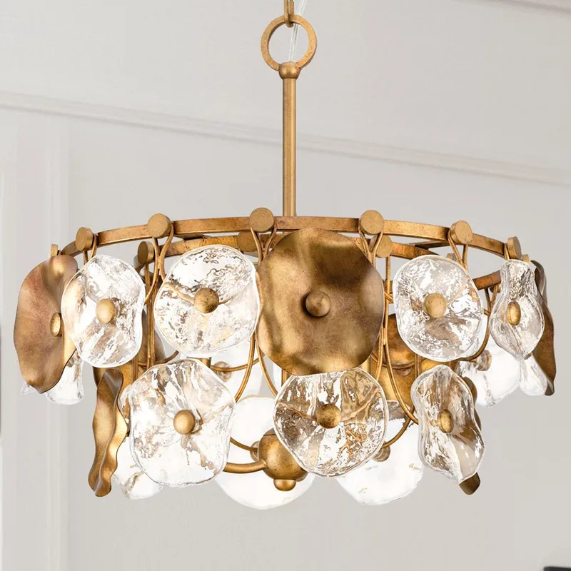 UHP5022 Vintage Indoor Pendant, 13-1/2''H x 18"W x 18''D, Gold Ombre Finish, Randwick Collection — Urban Ambiance LED Landscape Lights 60.0W 3000K