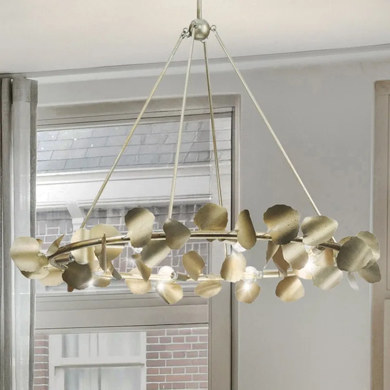 UHP4992 XL Eclectic Indoor Chandelier, 30''H x 38"W x 38''D, Gilded Silver Finish, Hervey Collection — Urban Ambiance LED Landscape Lights 60.0W 3000K