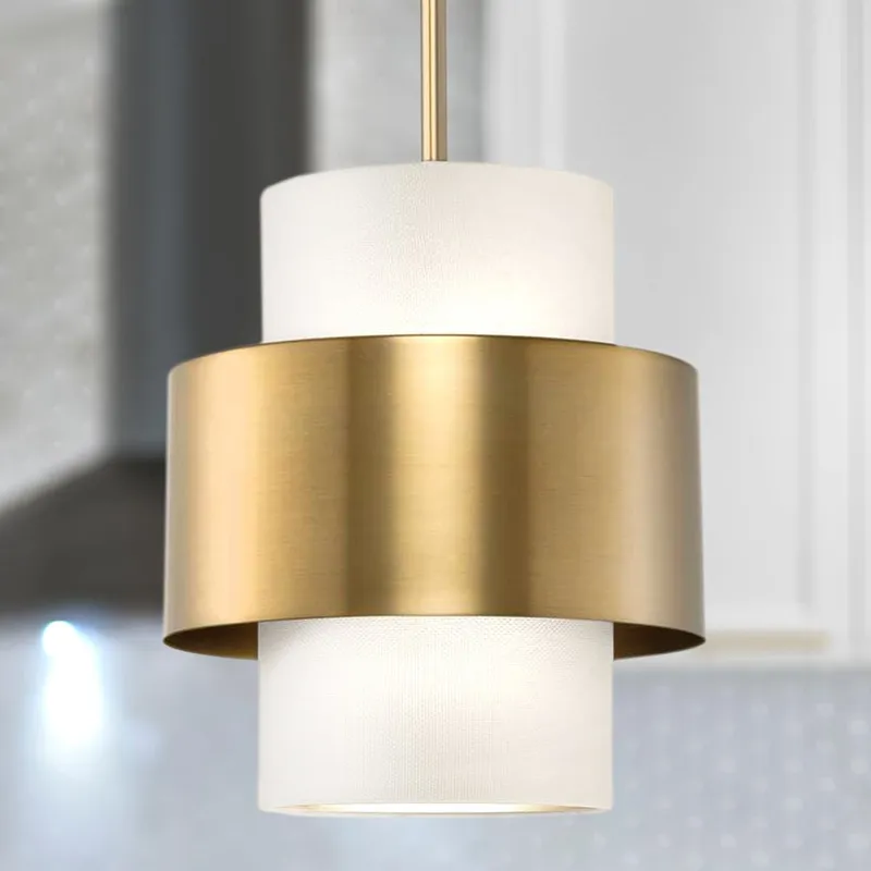 UHP4854 Modern Indoor Pendant, 11-1/4''H x 9-1/2"W x 9-1/2''D, Brushed Bronze Finish, Rochester Collection — Urban Ambiance LED Landscape Lights 60.0W 3000K