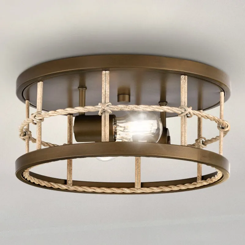UHP4690 Transitional Indoor Ceiling Light, 5-3/4''H x 13"W x 13''D, Aged Brass Finish, Prague Collection — Urban Ambiance LED Post Top Lights 60.0W 3000K