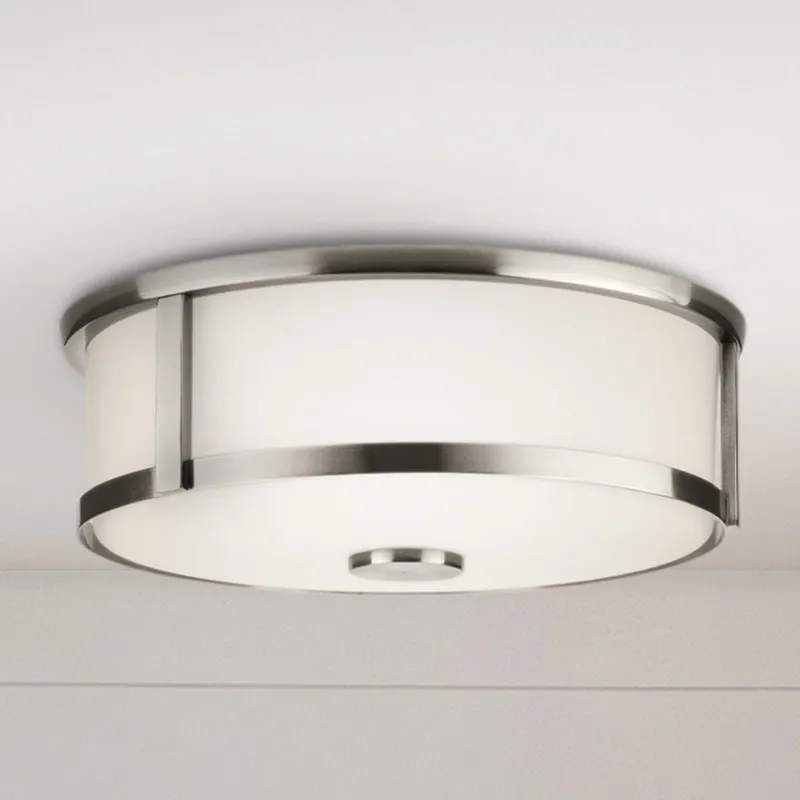 UHP4597 Modern Farmhouse Indoor Ceiling Light, 4-5/8''H x 12-5/8"W x 12-5/8''D, Brushed Nickel Finish, Siegen Collection — Urban Ambiance LED Post Top Lights 15.0W 3000K