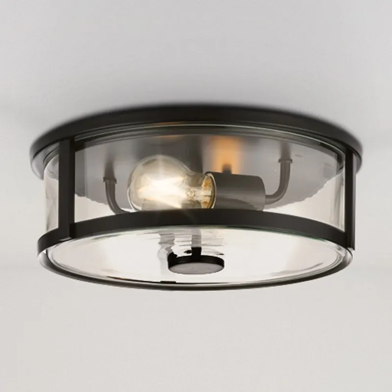 UHP4596 Modern Farmhouse Indoor Ceiling Light, 4-3/8''H x 12-5/8"W x 12-5/8''D, Matte Black Finish, Siegen Collection — Urban Ambiance LED Post Top Lights 15.0W 3000K