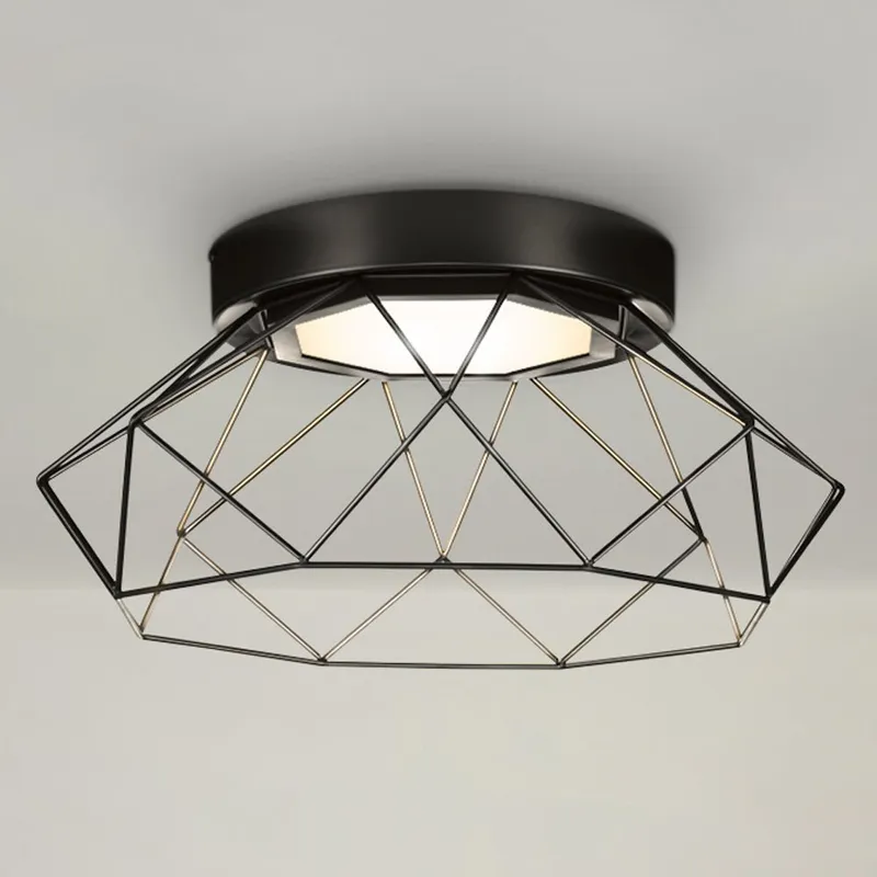 UHP4580 Minimalist Indoor Ceiling Light, 8''H x 18"W x 18''D, Matte Black Finish, Herne Collection — Urban Ambiance LED Post Top Lights 30.0W 3000K