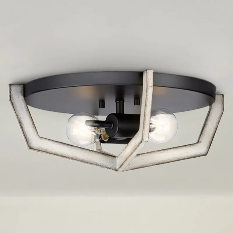 UHP4561 Modern Indoor Ceiling Light, 5-1/2''H x 15"W x 15''D, Matte Black Finish, Spartanburg Collection — Urban Ambiance LED Post Top Lights 60.0W 3000K