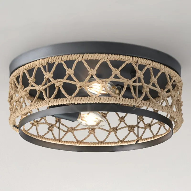 UHP4500 Bohemian Indoor Ceiling Light, 4-1/4''H x 12"W x 12''D, Matte Black Finish, Edgeley Collection — Urban Ambiance LED Post Top Lights 60.0W 3000K