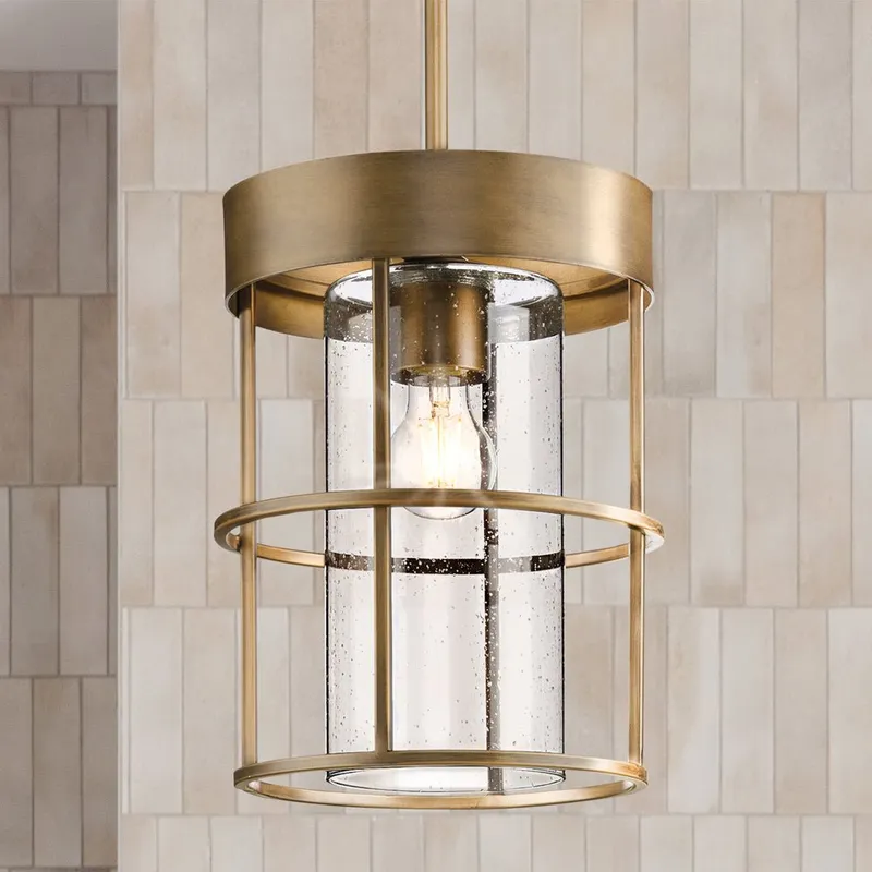 UHP4496 Modern Indoor Pendant, 12-3/8''H x 9-1/2"W x 9-1/2''D, Aged Bronze Finish, Fargo Collection — Urban Ambiance LED Landscape Lights 60.0W 3000K