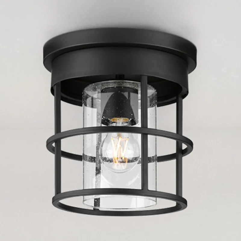 UHP4491 Modern Indoor Ceiling Light, 8-7/8''H x 8-7/8"W x 8-7/8''D, Matte Black Finish, Fargo Collection — Urban Ambiance LED Post Top Lights 60.0W 3000K