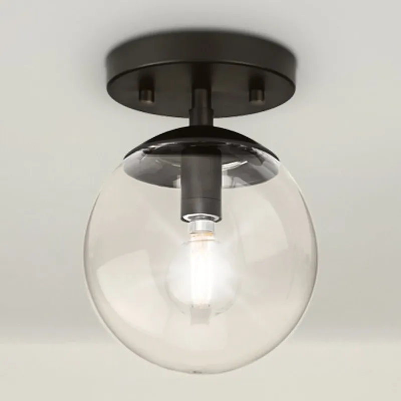 UHP4443 Minimalist Indoor Ceiling Light, 7-7/8''H x 5-7/8"W x 5-7/8''D, Matte Black Finish, Canton Collection — Urban Ambiance LED Post Top Lights 60.0W 3000K