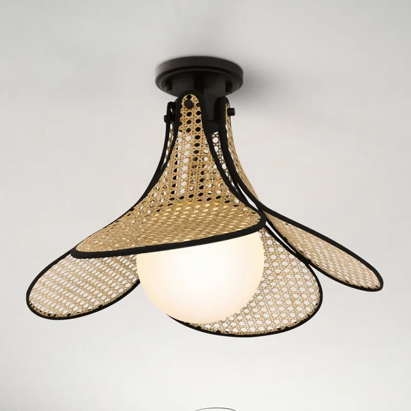 UQL5820 Bohemian Indoor Ceiling Light, 15''H x 18''W x 18''D, Matte Black Finish, Moers Collection — Urban Ambiance LED Post Top Lights 60.0W 3000K