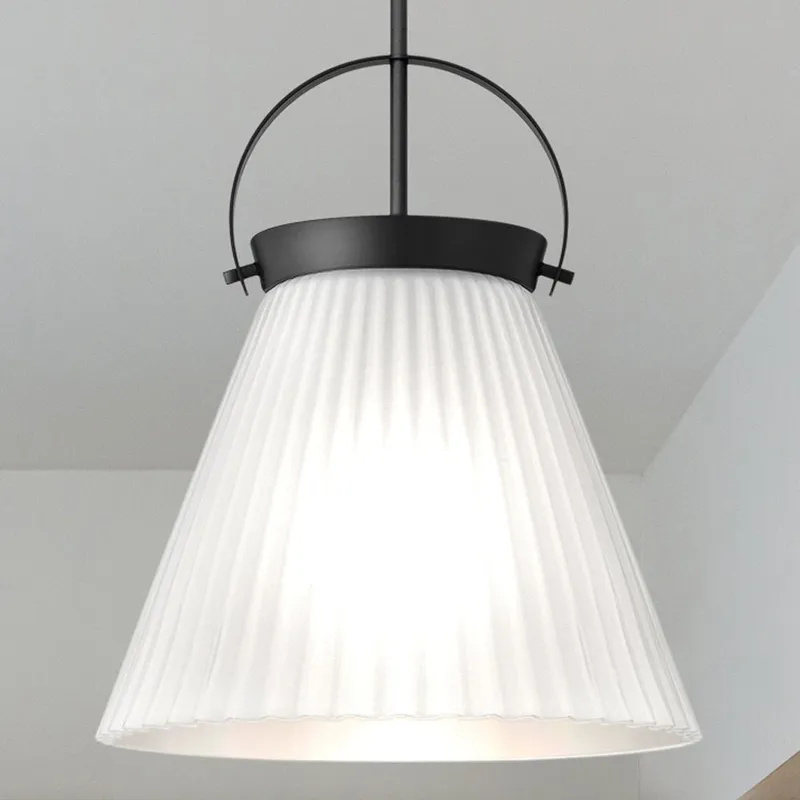 UQL5761 Minimalist Indoor Pendant, 19.5''H x 16''W x 16''D, Matte Black Finish, Zennor Collection — Urban Ambiance LED Landscape Lights 100.0W 3000K