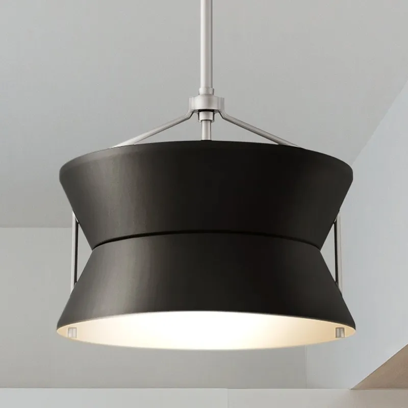 UQL5730 Mid-Century Modern Indoor Pendant, 11''H x 13''W x 13''D, Brushed Nickel Finish, Zennor Collection — Urban Ambiance LED Landscape Lights 100.0W 3000K