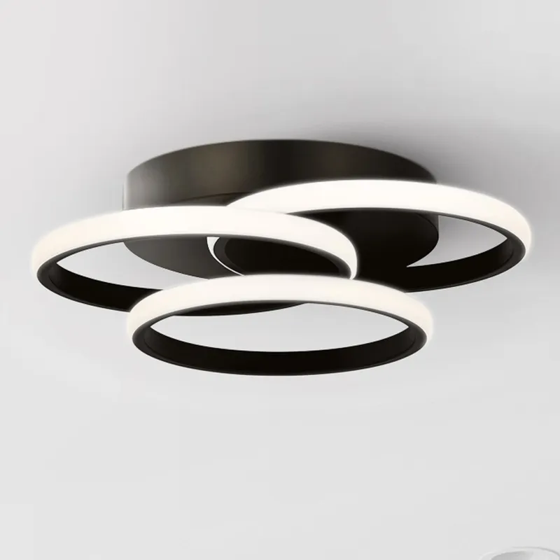 UQL5570 Minimalist Indoor Ceiling Light, 4''H x 16''W x 16''D, Matte Black Finish, Hawthorn Collection — Urban Ambiance LED Post Top Lights 8.0W 3000K