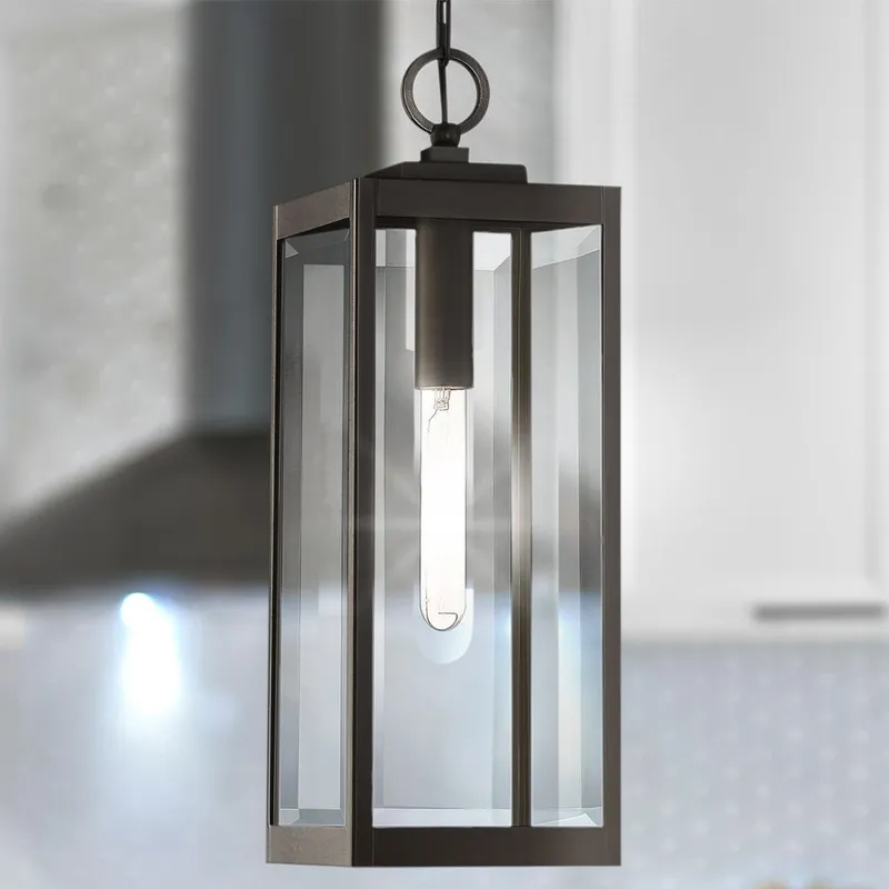 UQL5166 Modern Farmhouse Indoor Pendant, 20.75''H x 7.00''W x 7.00''D, Western Bronze Finish, Quincy Collection — Urban Ambiance LED Landscape Lights 150.0W 3000K