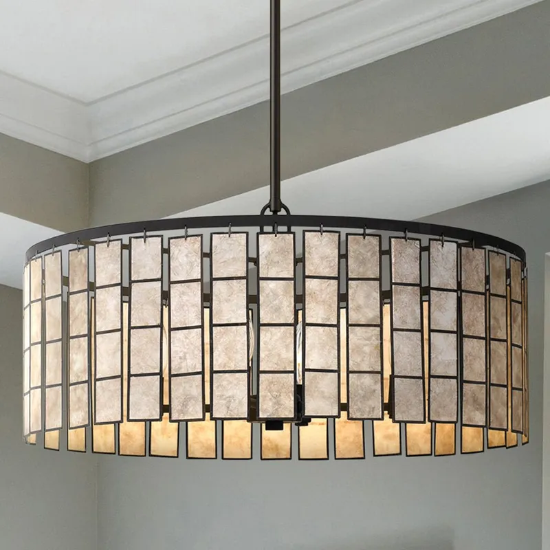 UQL5091 Bohemian Indoor Pendant, 11.00''H x 22.00''W x 22.00''D, Matte Black Finish, Stanton Collection — Urban Ambiance LED Landscape Lights 60.0W 3000K