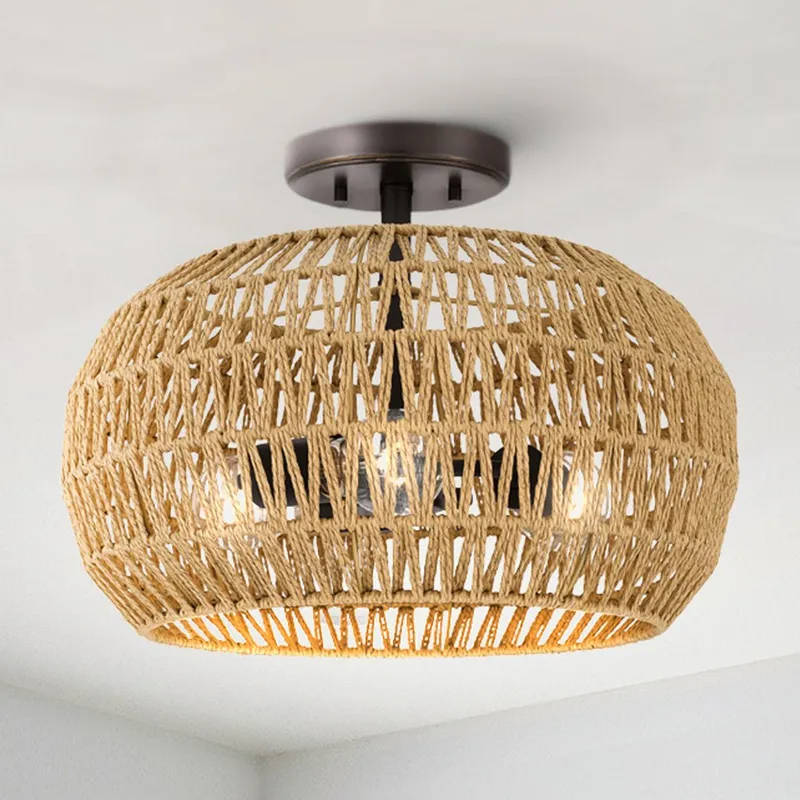 UQL5032 Bohemian Indoor Ceiling Light, 11.50''H x 16.00''W x 16.00''D, Palladian Bronze Finish, Moers Collection — Urban Ambiance LED Post Top Lights 100.0W 3000K