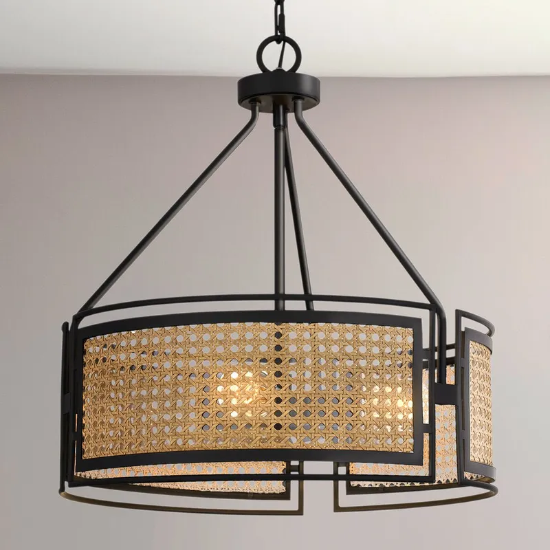 UQL5000 Bohemian Indoor Pendant, 19.50''H x 18.00''W x 18.00''D, Matte Black Finish, Hannover Collection — Urban Ambiance LED Landscape Lights 100.0W 3000K