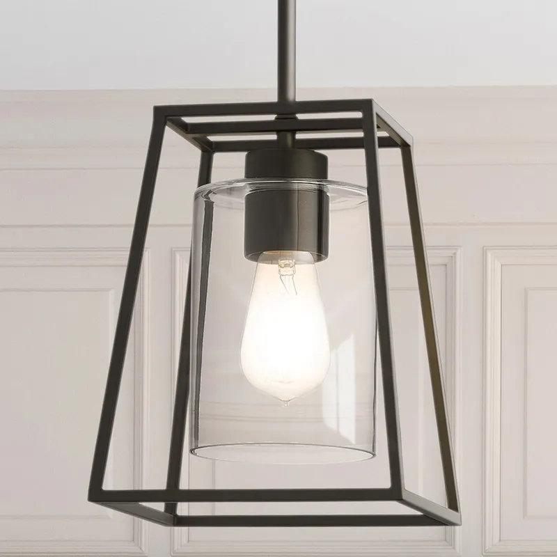 UQL4997 Transitional Indoor Pendant, 24.00''H x 8.00''W x 8.00''D, Matte Black Finish, Keswick Collection — Urban Ambiance LED Landscape Lights 100.0W 3000K