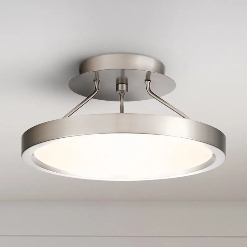 UQL4955 Minimalist Indoor Ceiling Light, 5.50''H x 11.00''W x 11.00''D, Brushed Nickel Finish, Alice Collection — Urban Ambiance LED Post Top Lights 8.0W 3000K
