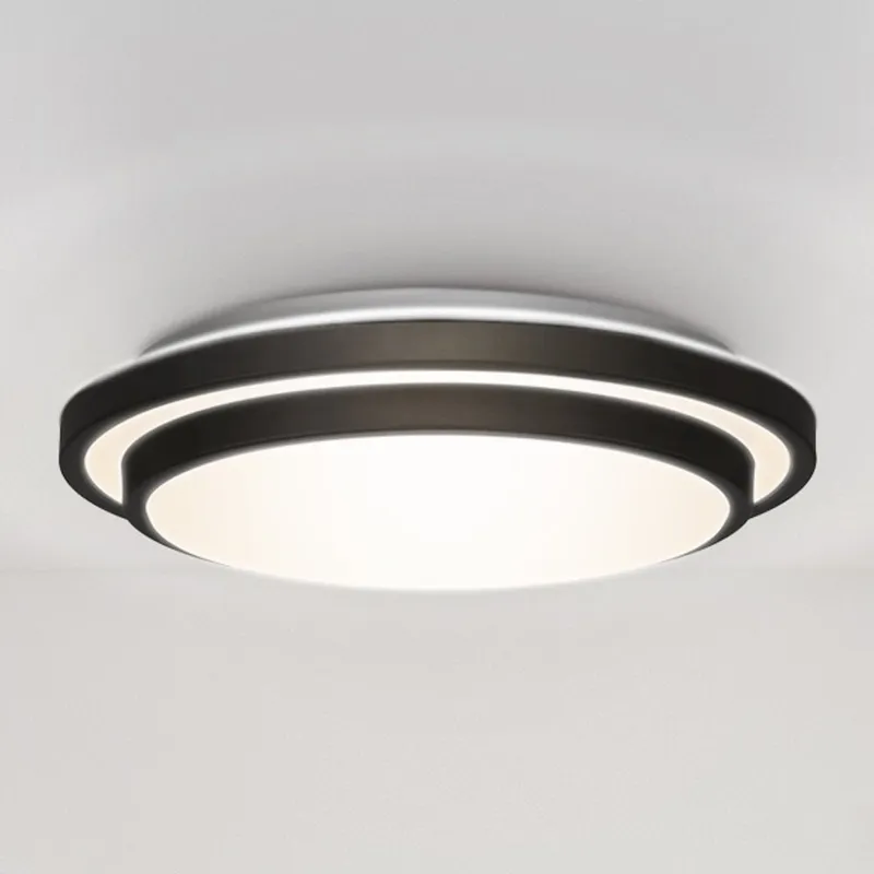 UQL4803 Minimalist Indoor Ceiling Light, 3.25''H x 14.00''W x 14.00''D, Matte Black Finish, Erie Collection — Urban Ambiance LED Post Top Lights 8.0W 3000K