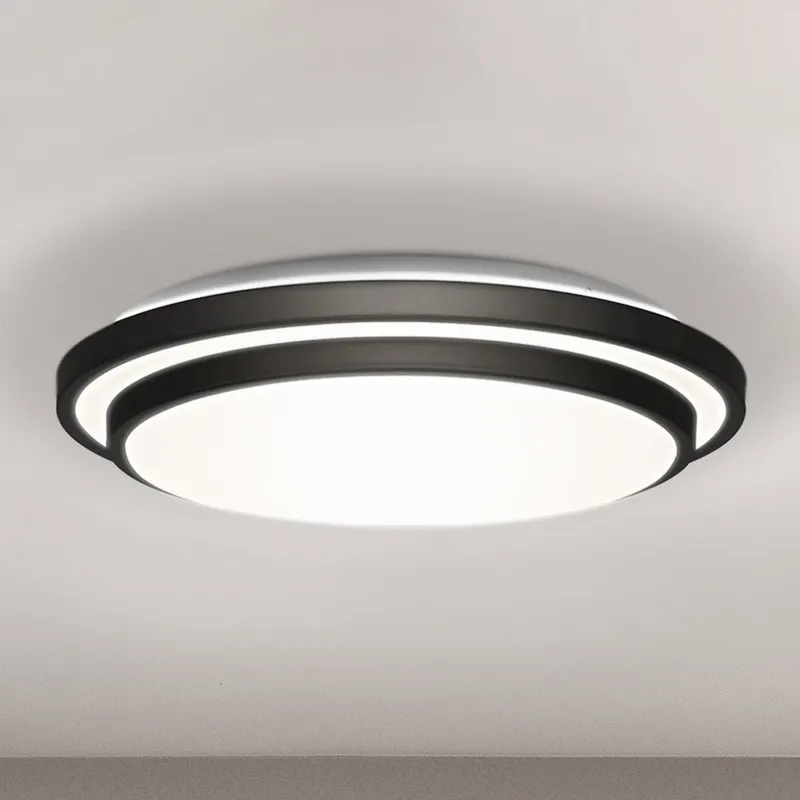 UQL4802 Minimalist Indoor Ceiling Light, 3.25''H x 16.00''W x 16.00''D, Matte Black Finish, Erie Collection — Urban Ambiance LED Post Top Lights 8.0W 3000K