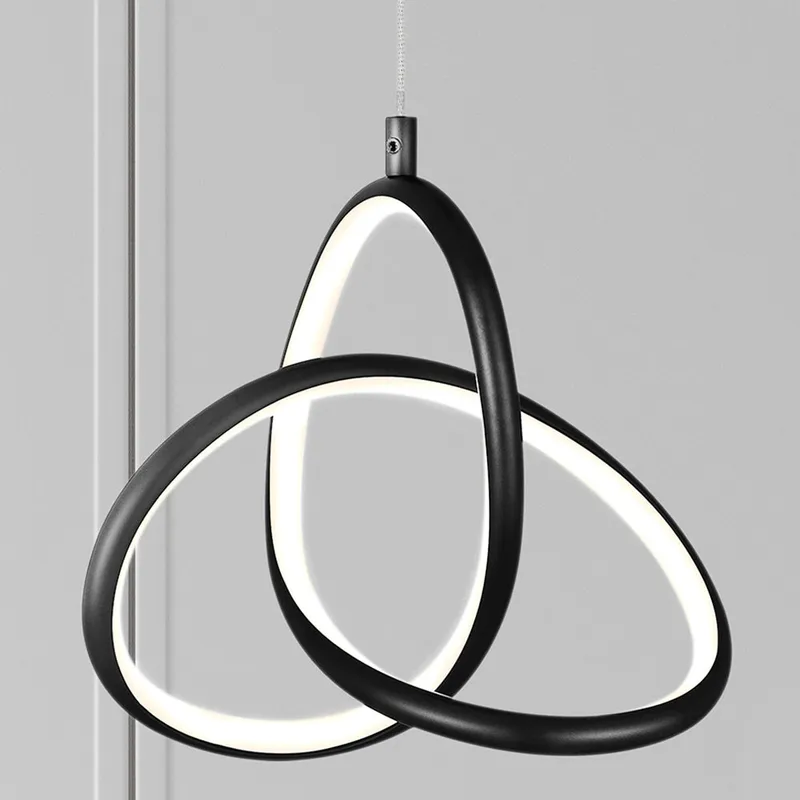 UQL4790 Modern Indoor Pendant, 7.75''H x 7.50''W x 3.50''D, Matte Black Finish, Billings Collection — Urban Ambiance LED Landscape Lights 8.0W 3000K