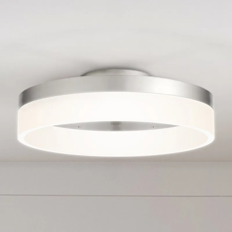 UQL4650 Casual Indoor Ceiling Light, 4.00''H x 11.75''W x 11.75''D, Brushed Nickel Finish, Woodley Collection — Urban Ambiance LED Post Top Lights 8.0W 3000K