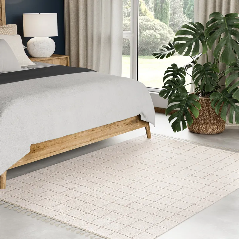 UJR0310 Luxury Power-Loomed Synthetic Plush-Pile Rug — Urban Ambiance LED Linear Lights  