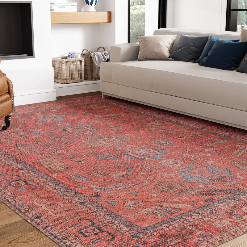 UJR0271 Luxury Power-Loomed Synthetic Low-Pile Rug — Urban Ambiance LED Area Lights  