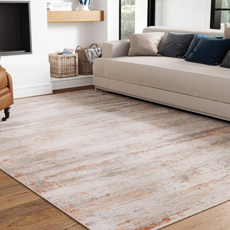 UJR0210 Luxury Power-Loomed Semi-Synthetic and Synthetic Blend Medium-Pile Rug — Urban Ambiance LED Area Lights  