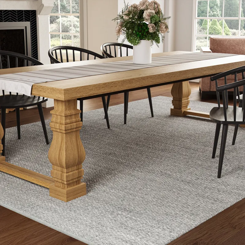 UJR0170 Luxury Hand-Woven Synthetic Medium-Pile Rug — Urban Ambiance LED Area Lights  