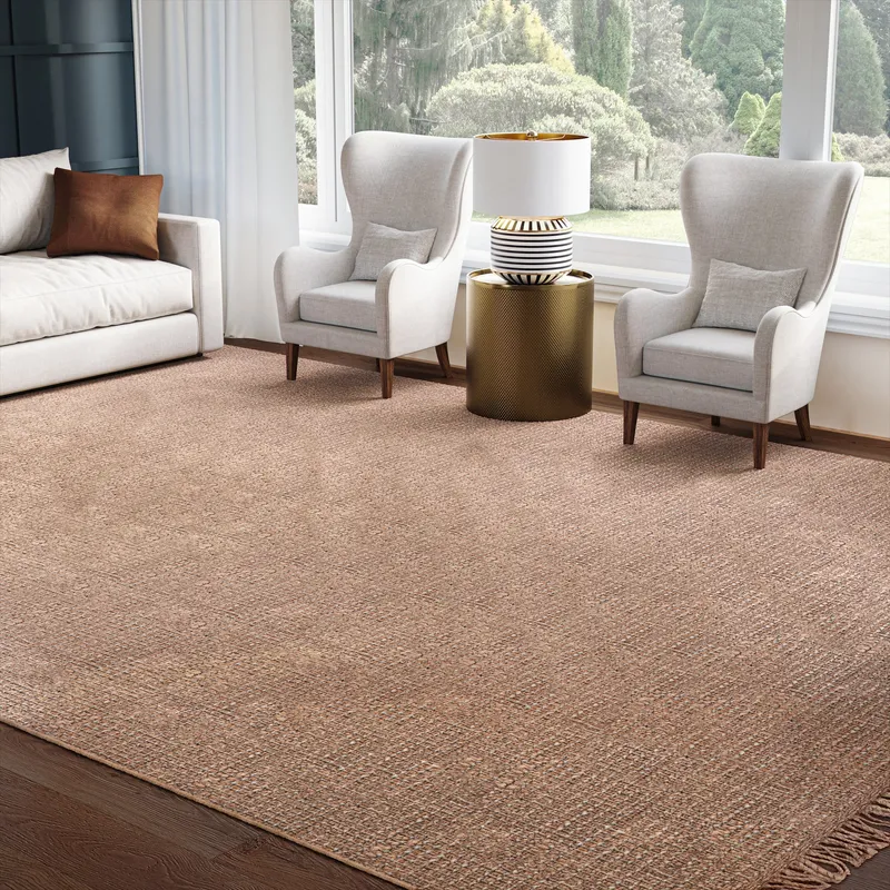 UJR0161 Luxury Hand-Woven Natural High-Pile Rug — Urban Ambiance LED Area Lights  