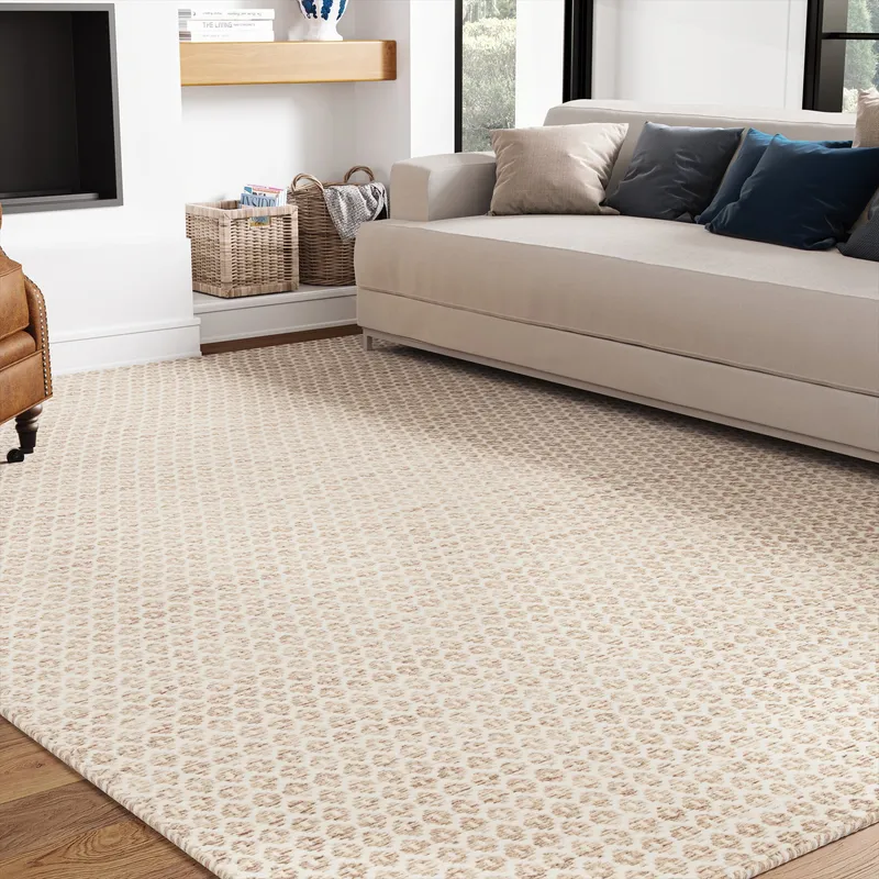 UJR0151 Luxury Hand-Woven Natural Low-Pile Rug — Urban Ambiance LED Area Lights  